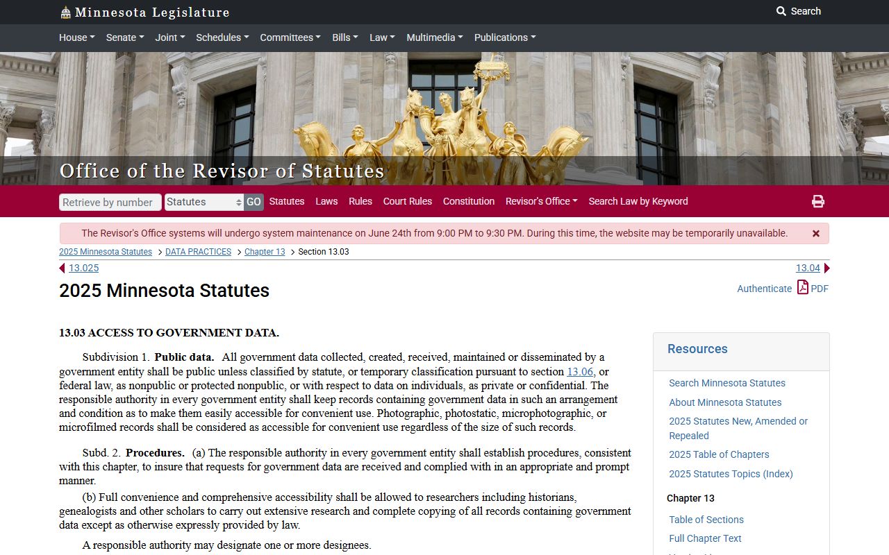 Minnesota Government Data Practices Act